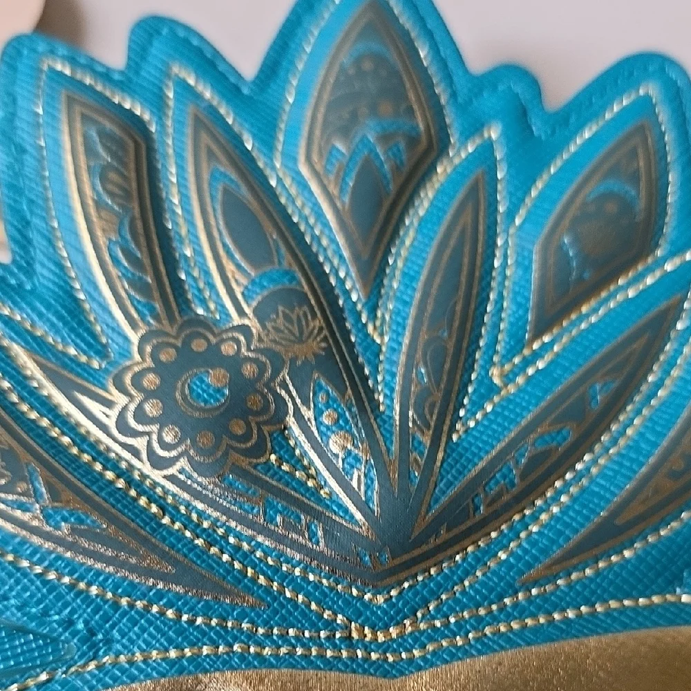 Bath & Body Works Disney Jasmine Teal and Gold Princess Pouch.‎